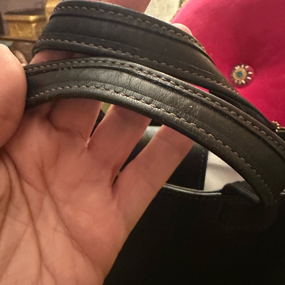 Coach Dark Leather Bag - Picture 4 of 9